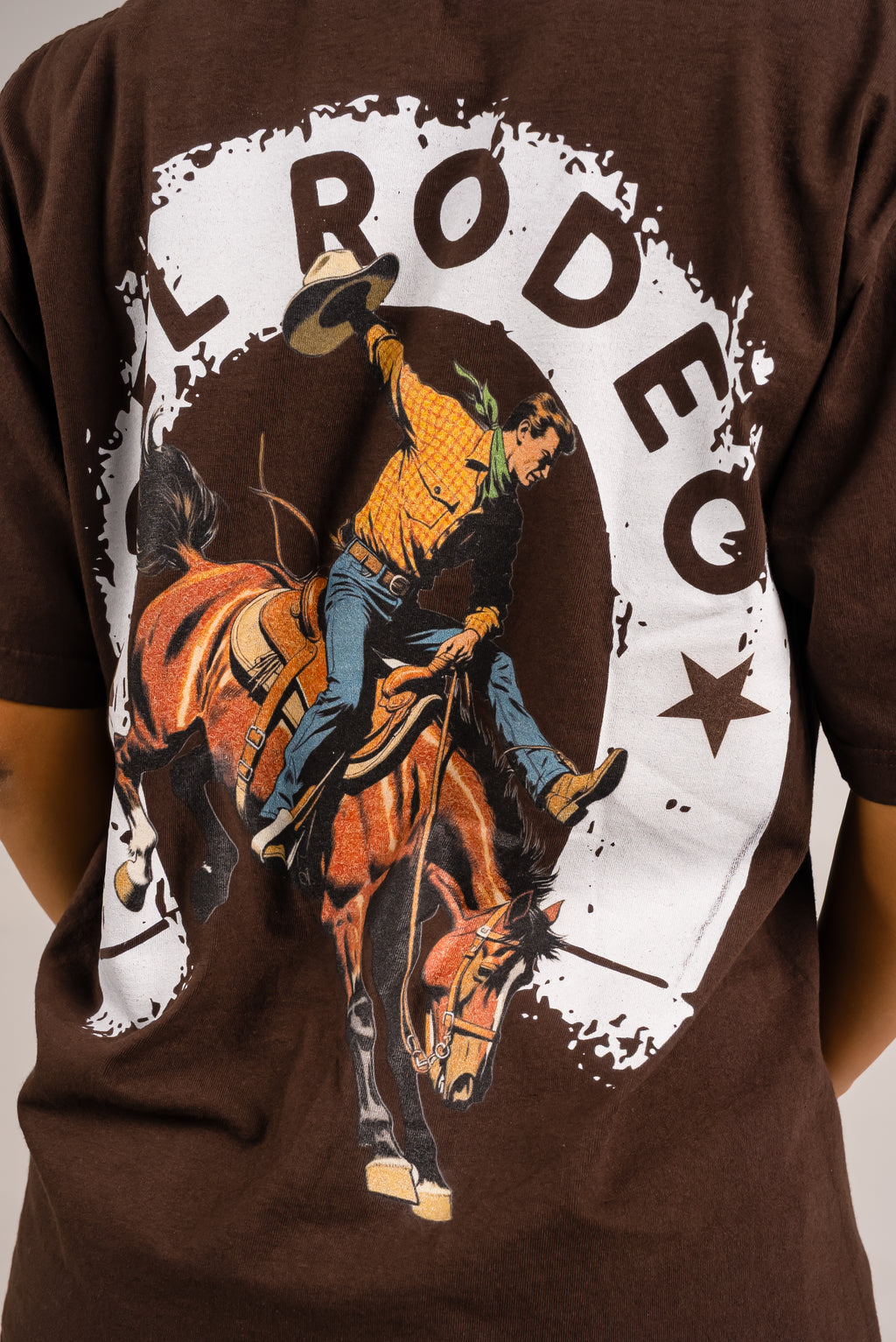 BROWN RODEO TEE
