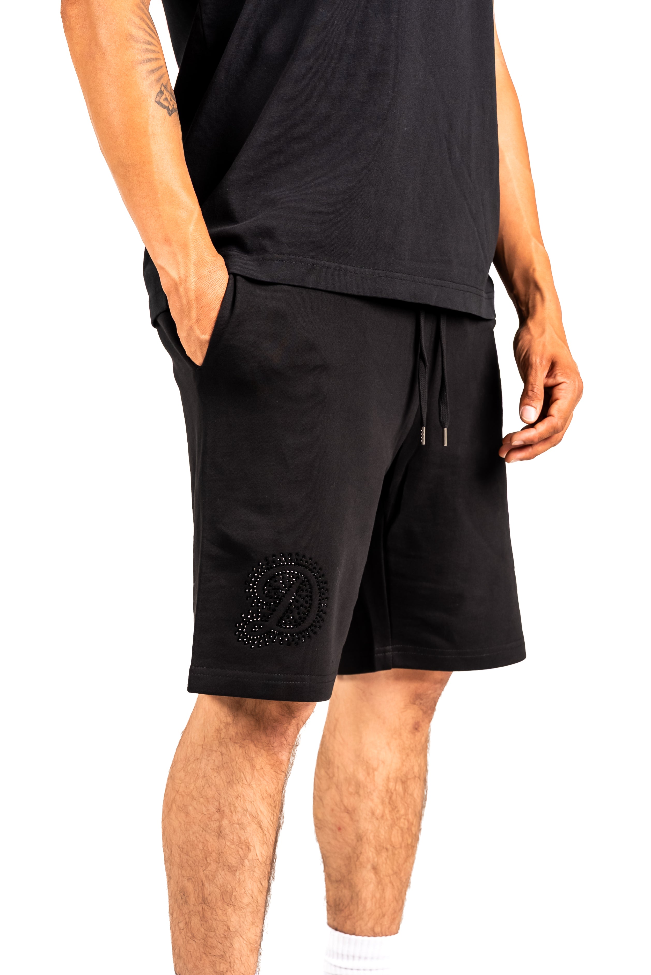 Rhinestone Burst Shorts