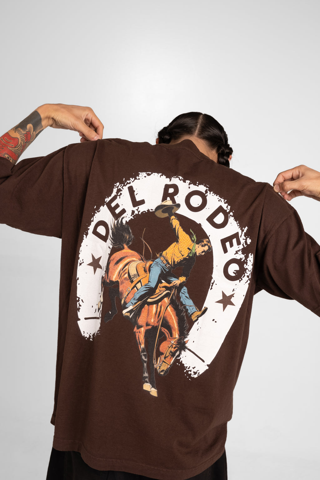 BROWN RODEO TEE